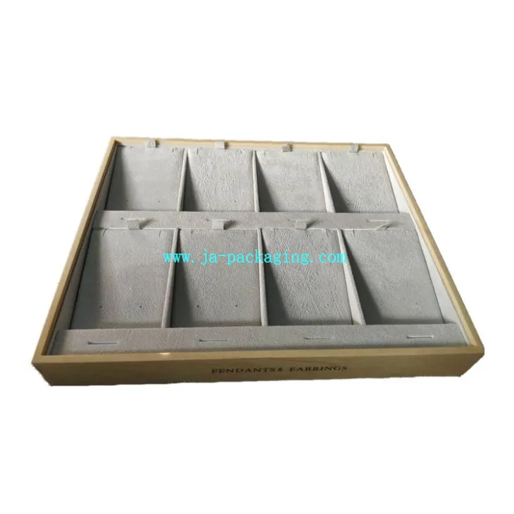 দুল এবং কানের দুল কাঠের ট্রে